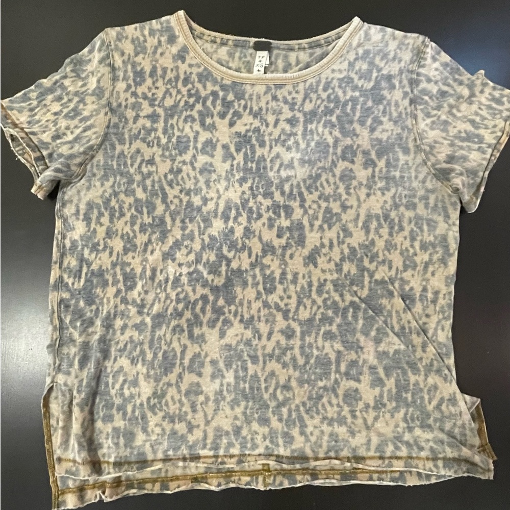 We The Free Leopard Print Cotton Shirt *Great Condition* Size XS